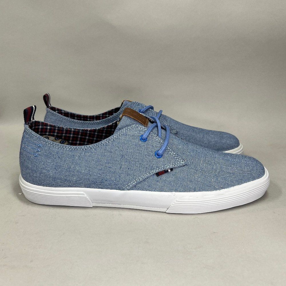 Ben Sherman Bristol Shoes Men's Size‎ 11.5 Blue Oxford Casual Lace Up Sneakers
